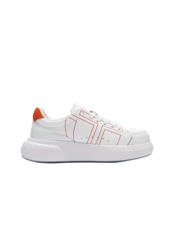 Fashion 1966 Court Sneaker- White/ Adrenaline Rush Shoes