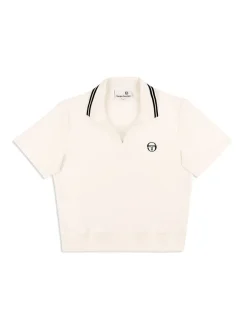 Outlet Atri Velour Polo- Gardenia Tops And Sports Bras