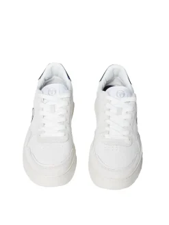 Outlet Court Classic Mp Sneaker- White/ Antique White/ Maritime Blue For The Court
