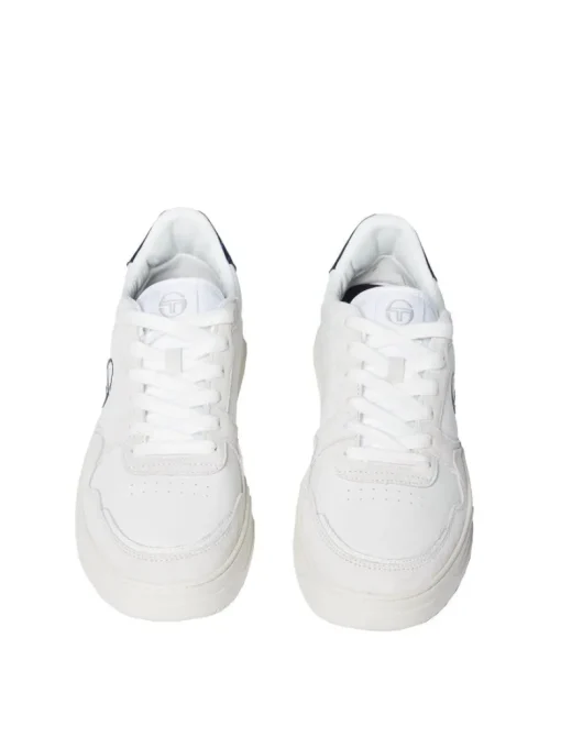 Outlet Court Classic Mp Sneaker- White/ Antique White/ Maritime Blue For The Court