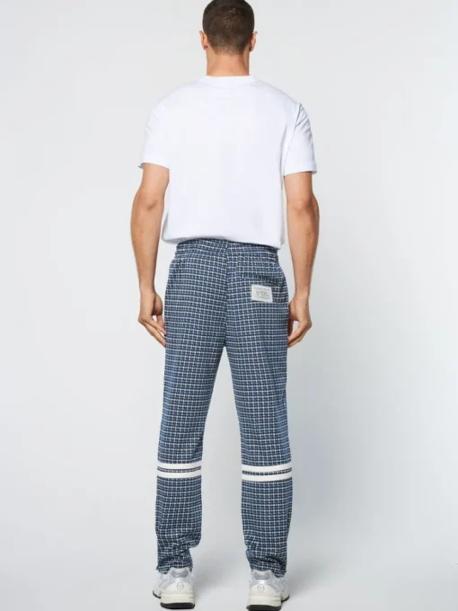 Clearance Dallas Houndstooth Track Pant- Maritime Blue Tracksuits