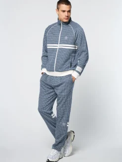 Sale Dallas Houndstooth Track Jacket- Maritime Blue Jackets