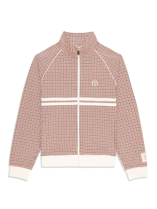 Best Dallas Houndstooth Track Jacket- Poinciana Jackets