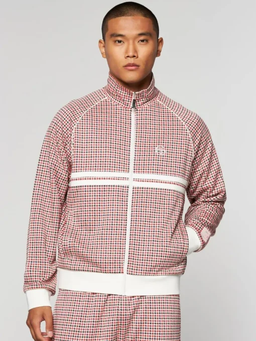 Best Dallas Houndstooth Track Jacket- Poinciana Jackets