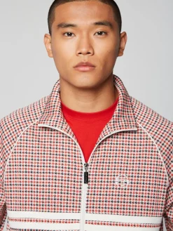 Best Dallas Houndstooth Track Jacket- Poinciana Jackets