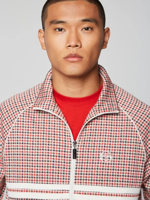 Best Dallas Houndstooth Track Jacket- Poinciana Jackets