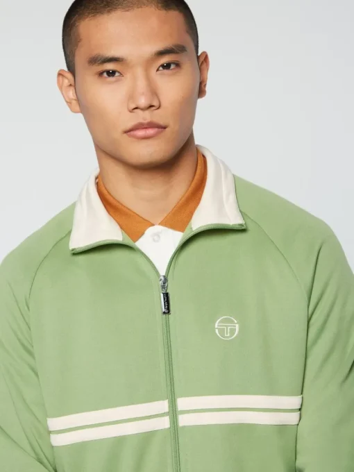 Sale Dallas Track Jacket Archivio- Jade Green/ Pearl Ivory Tracksuits