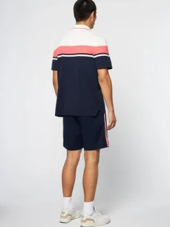 Clearance Damarindo Polo Archivio- Gardenia/ Maritime Blue Polos