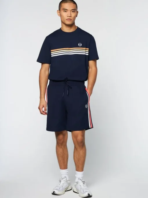Sale Damarindo Short Archivio- Gardenia/ Maritime Blue The Essentials