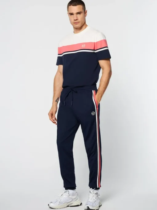 Clearance Damarindo Track Pant Archivio- Gardenia/ Maritime Blue Pants And Sweatpants