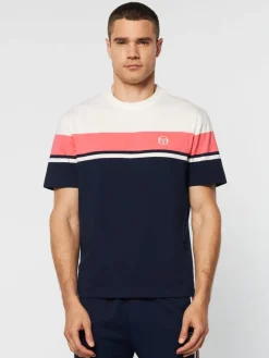 Fashion Damarindo T-Shirt Archivio -Gardenia/ Maritime Blue The Essentials