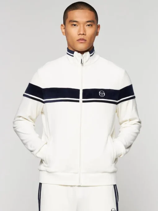 Fashion Damarindo Velour Track Jacket- Gardenia View All