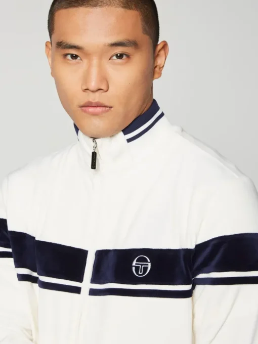 Fashion Damarindo Velour Track Jacket- Gardenia View All