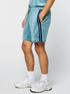 Hot Debossed Damarindo Velour Short- Larkspur Velour
