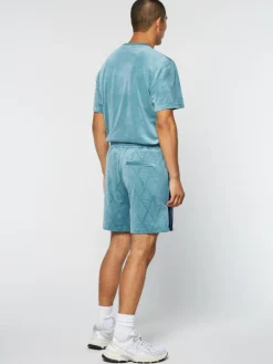 Hot Debossed Damarindo Velour Short- Larkspur Velour