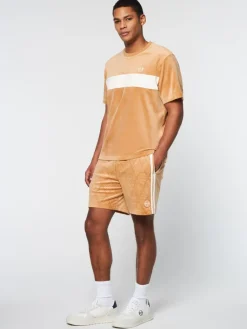 Fashion Debossed Damarindo Velour T-Shirt- Meerkat View All