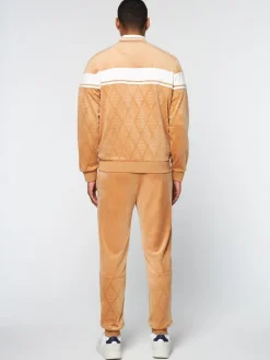 Sale Debossed Damarindo Velour Track Jacket- Meerkat Tracksuits
