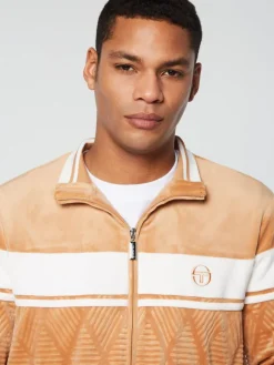 Sale Debossed Damarindo Velour Track Jacket- Meerkat Tracksuits