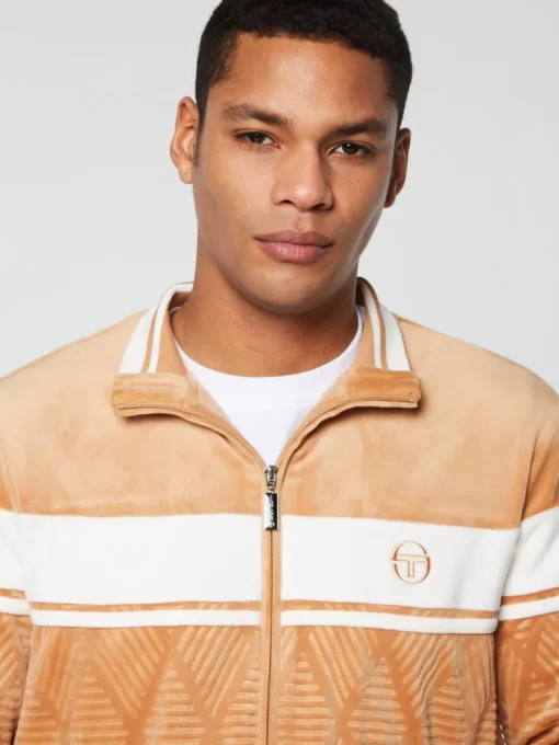 Sale Debossed Damarindo Velour Track Jacket- Meerkat Tracksuits