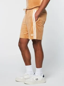 Outlet Debossed Damarindo Velour Short- Meerkat Velour