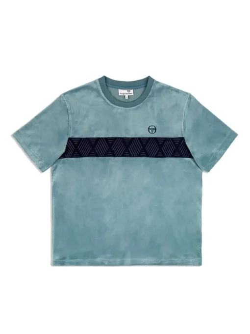 Best Debossed Damarindo Velour T-Shirt- Larkspur View All