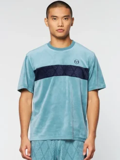 Best Debossed Damarindo Velour T-Shirt- Larkspur View All
