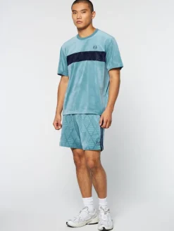 Best Debossed Damarindo Velour T-Shirt- Larkspur View All