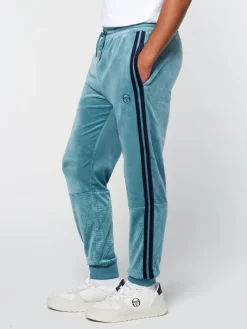 Sale Debossed Damarindo Velour Track Pant- Larkspur Tracksuits