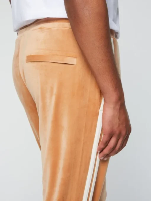 New Debossed Damarindo Velour Track Pant- Meerkat Tracksuits