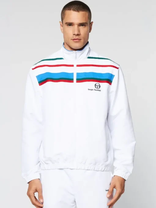 Online Denver Track Jacket- White Tracksuits