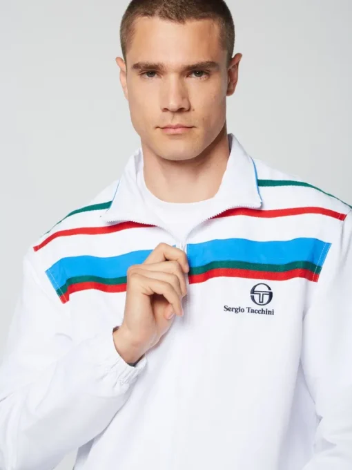 Online Denver Track Jacket- White Tracksuits