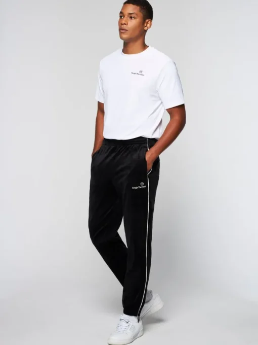 Outlet Gallone Velour Track Pant- Black Beauty Pants And Sweatpants