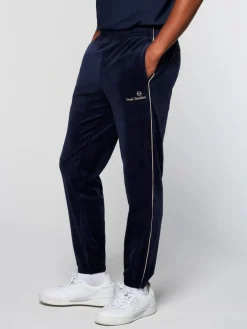 New Gallone Velour Track Pant- Maritime Blue Velour