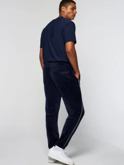 New Gallone Velour Track Pant- Maritime Blue Velour