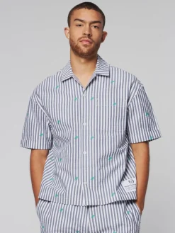 Fashion Granda Camp Shirt- Maritime Blue Matching Separates