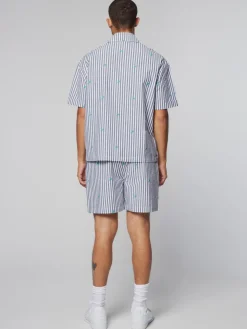 Fashion Granda Camp Shirt- Maritime Blue Matching Separates