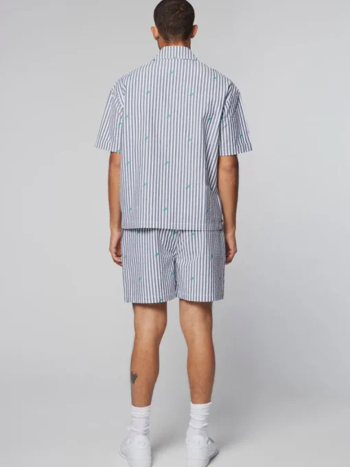 Fashion Granda Camp Shirt- Maritime Blue Matching Separates
