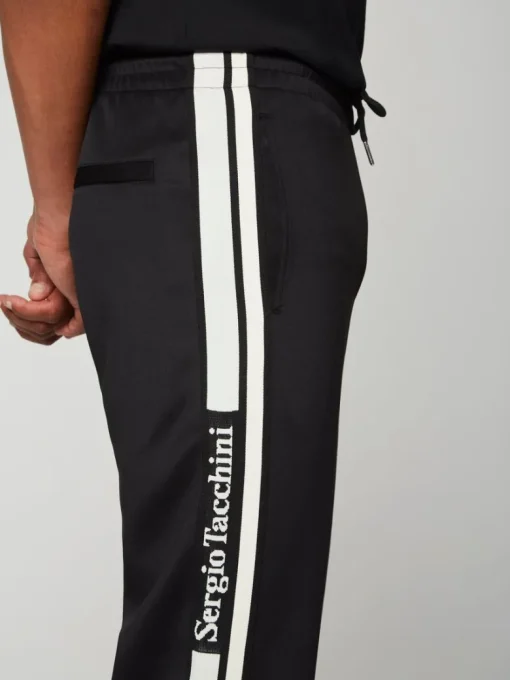 Online Gromo Tape Track Pant- Black Beauty Pants And Sweatpants