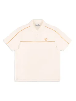 Fashion Lioni Velour Polo Archivio- Gardenia Polos