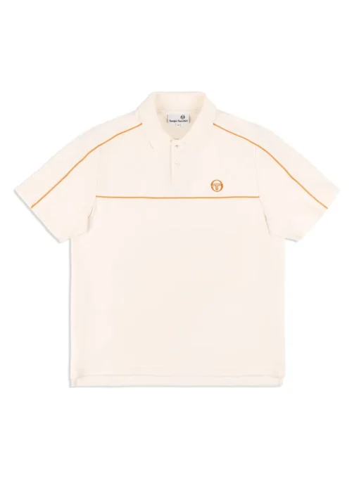 Fashion Lioni Velour Polo Archivio- Gardenia Polos