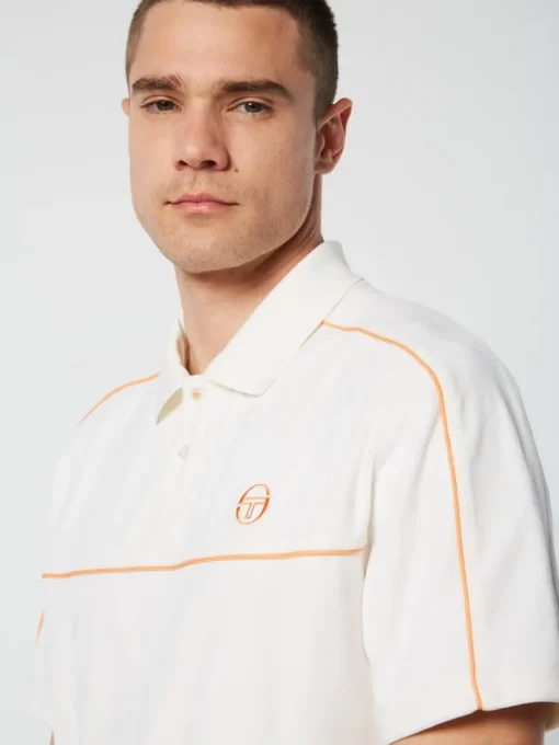 Fashion Lioni Velour Polo Archivio- Gardenia Polos