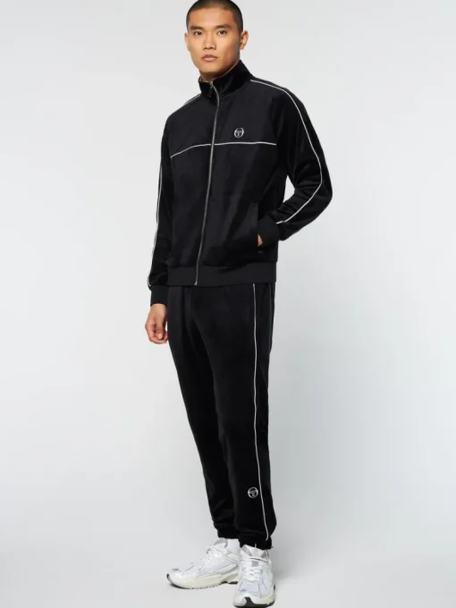 Discount Lioni Velour Track Jacket- Black Beauty View All