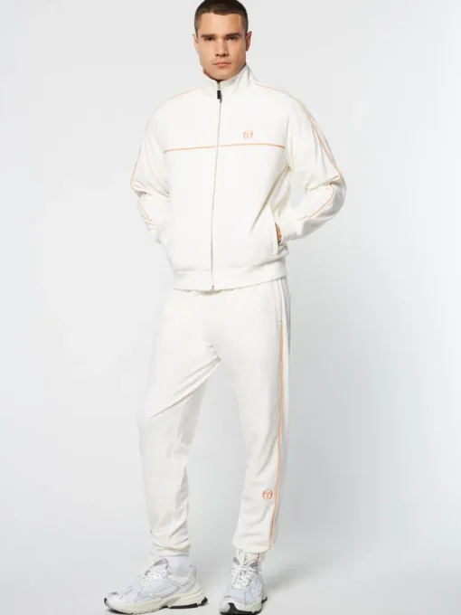 Sale Lioni Velour Track Jacket Archivio- Gardenia Velour