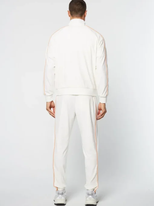 Sale Lioni Velour Track Jacket Archivio- Gardenia Velour