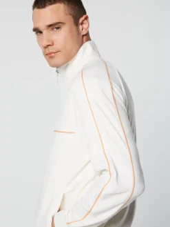 Sale Lioni Velour Track Jacket Archivio- Gardenia Velour