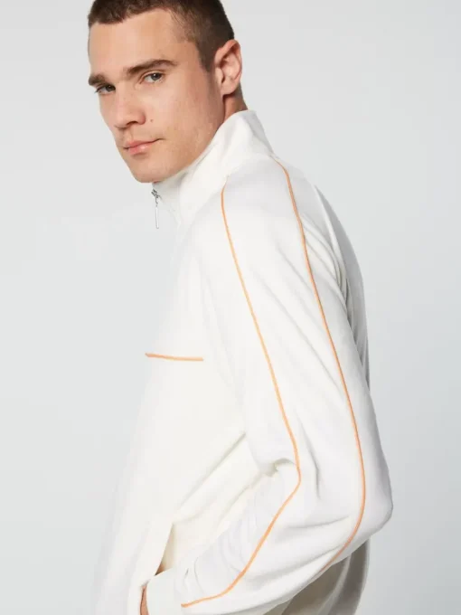 Sale Lioni Velour Track Jacket Archivio- Gardenia Velour