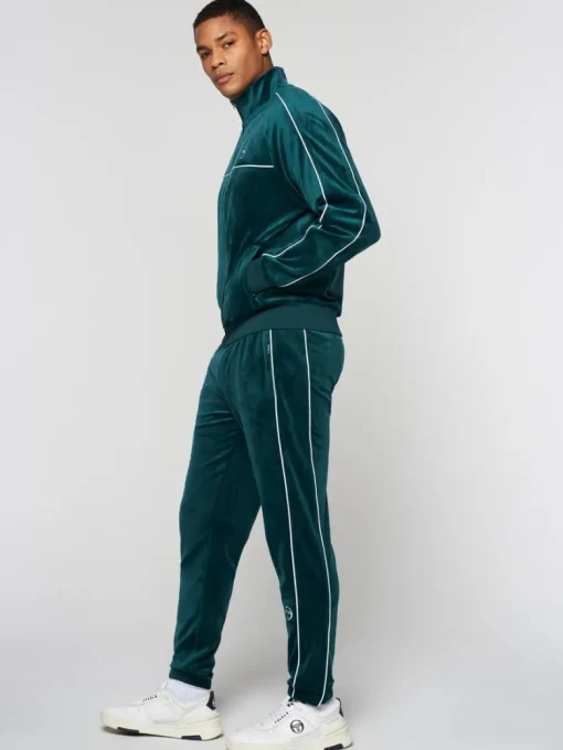 Best Lioni Velour Track Jacket- Botanical Garden Jackets