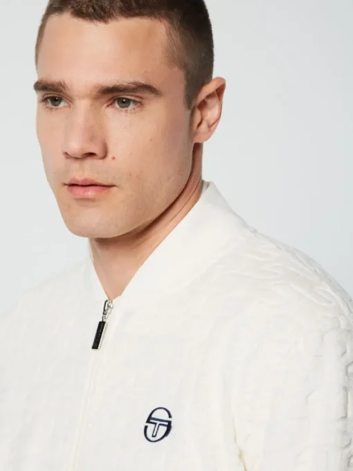 Online Livata Monogram Track Jacket- Gardenia Tracksuits