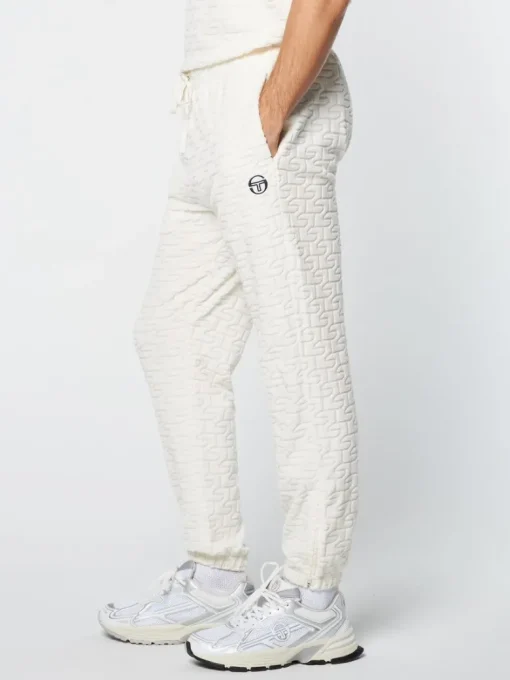 Best Livata Monogram Track Pant- Gardenia Pants And Sweatpants