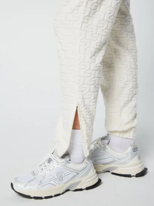 Best Livata Monogram Track Pant- Gardenia Pants And Sweatpants